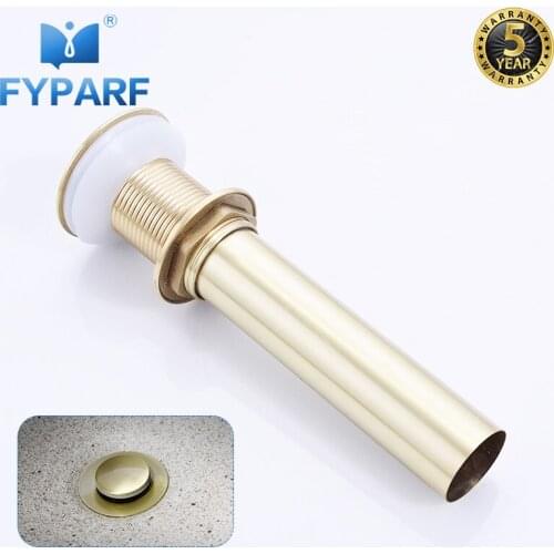 FYPARF Sink Stopper Brass Bathroom Lavatory Sink Pop Up Drain Vanity Vessel Sink Drain Plugs Without Overflow Bathroom Accessory