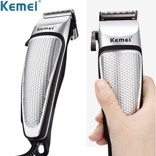 Kemei Professional Hair Km-4639 Trimmer Electric Steel Blade Haircut Clipper Machine Fast Safety Hair Cutter nume scissor holder