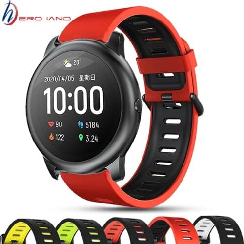 Soft Silicone Watchband Strap for Xiaomi Haylou Solar LS05 Band 22mm Smart Bracelet Wristband Correa for Xiaomi Haylou Solar