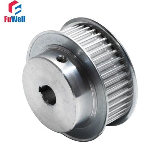 Timing Belt Pulley HTD5M-40T Transmission Pulley 21mm Belt Width 8/15/20mm Bore Aluminum Alloy 40Teeth Gear Pulley With Keyway