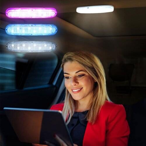 Universal Car Interior Light USB Rechargeable Reading Light Magnetic LED Car Styling Night Light Car Ceiling Lamp Car Led Light