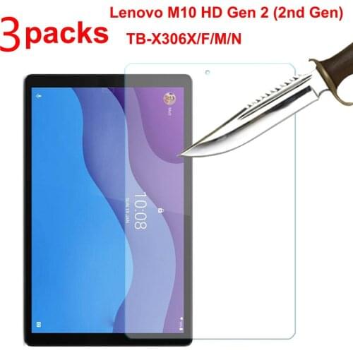 Tempered Glass for Lenovo Tab M10 HD Gen 2 (2nd Generation) TB-X306F TB-X306X TB-X306M TB-X306N 10.1 inch Screen Protector Glass