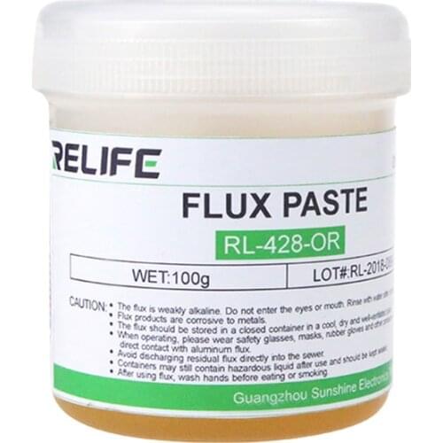100g High Quality Solder Paste Flux RL-428-OR High Viscosity Imported Rosin Welding Flux for Phone BGA SMD PCB Reballing Tools