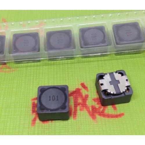100pcs/lot Shielded Inductor SMD Power Inductors cd127 100uh 101marking 12*12*7MM