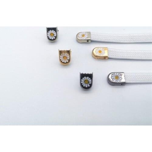 4pcs/set Daisy Push Button Shoelace Buckle Diamond Flower Metal Shoes Lock Buckle For Flats Shoelace Lock DIY Sneaker Ornaments