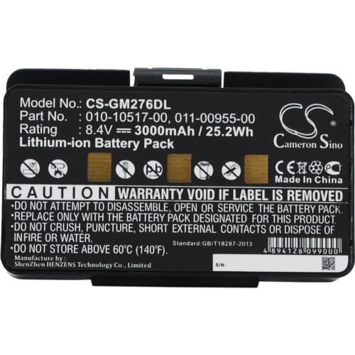 CS 3000mAh/25.20Wh battery for Garmin GPSMAP 376,GPSMAP 376C,GPSMAP 378,GPSMAP 478,GPSMAP 495,GPSMAP478 010-10517-00