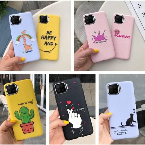 Cute Cartoon Case For Oppo A93 A73 Case Soft Slim Silicon TPU Shell Back Cover For Oppo A93 A73 A 73 A 93 Phone Cases Bags Coque