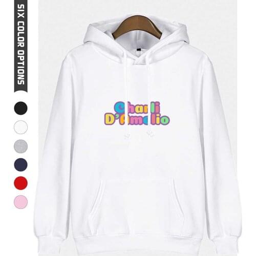 Hot Charli D'amelio Mens Hoodie Womens Sweatshirt Printed Coffee Cup Pop Hoodie Boy Girls Black Casual Cotton Autumn Pullover