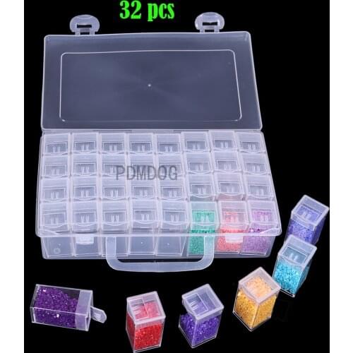 32/64/96/128 bottle cans round diamond painting storage box diamond painting accessories bead container mosaic storage box tool