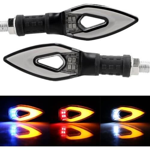 LEEPEE Motorcycle Turn Signals Light Tail Light 2Pcs/set Universal Flexible Turn Indicator Lamp