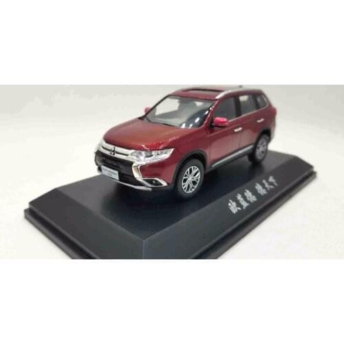 1:43 Diecast Model for Mitsubishi Outlander 2017 Red SUV Alloy Toy Miniature Collection Gifts Out Lander