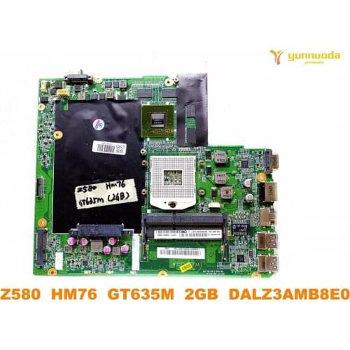 Original for Lenovo Z580 laptop motherboard Z580 HM76 GT635M 2GB DALZ3AMB8E0 tested good free shipping