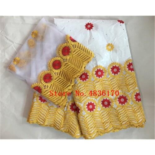 Guinea brocade fabric high quality bazin riche lace with stones fashion african women bazin lace brocade fabric 5+2yards/lot