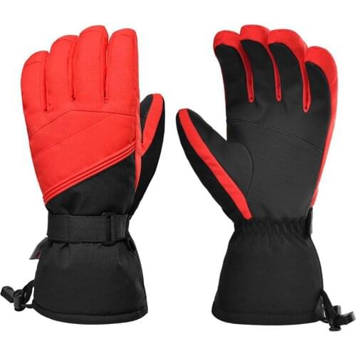 Men Women Winter Ski Gloves Outdoor Warm Waterproof Touch Screen Soft Gloves For Skiing Camping Riding Made Of Quality Fabric