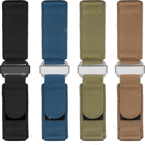 Outdoor Nylon Strap Hook and Loop Watch Band for Breitling Panerai Boqi BR Seiko Srpd79 Tudor Rolex Watch Strap 22 24mm