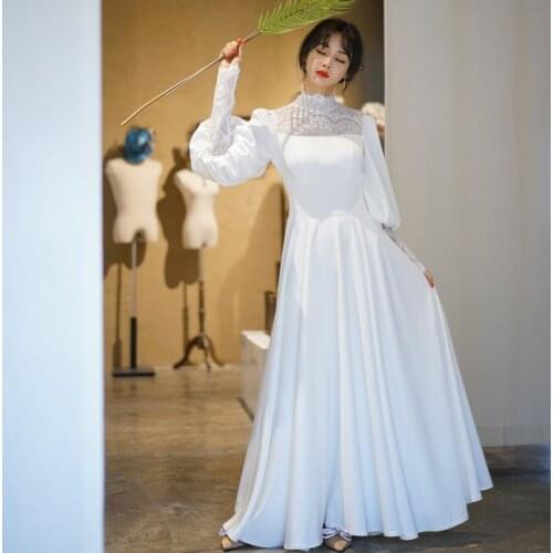 2021 NEWSimple soft wedding dress