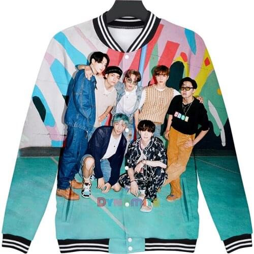 New Ablum Dynamite 3D Jacket K Pop KPop Dynamite 3D Baseball Jacket Bomber Coats Men/women Streetwear Hiphop K-pop Clothes
