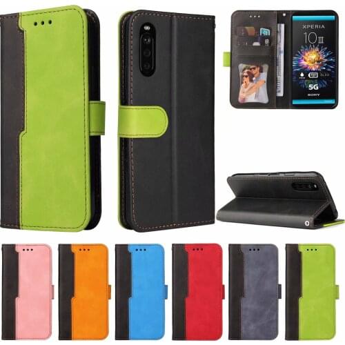 NEW Leather Case For Sony Xperia 10 III 6.0inch 2021 Shockproof Bumper Flip Stand Cover For Sony Xperia 10 III Wallet Book Bags