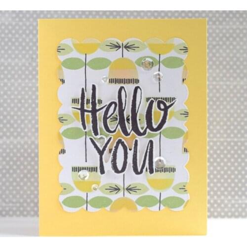 New Scoops Stencil for DIY Scrapbooking Decorative Embossing Paper Cards Making Crafts Plastic Templates Drawing Sheet 6x6inches