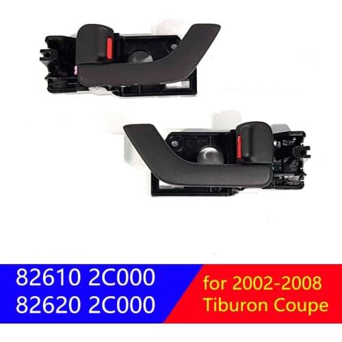 Genuine black Inside Door Handle Left right For Hyundai Tiburon Coupe 2003-2008 826102C000 826202C000 82610 2C000 82620 2C000