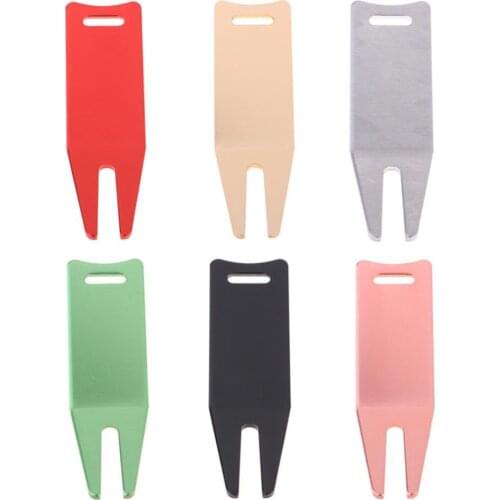 Portable Golf Divot Repair Tool Fork Ball Marker Pitch Cleaner for Outdoor golf accessories Training Aids