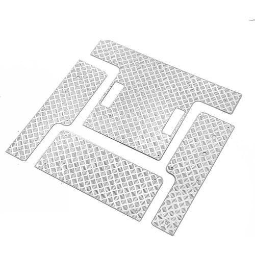 Stainless Steel Rear Body Antiskid Plate Anti-slip Board for RC4WD new 2015 D90 Pickup Truck RC Model Car Accessories