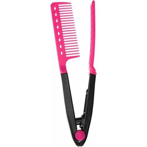 Hair Straightening V Comb Brush Salon Hairdressing Folding Hair Hairdressing Styling Tool Anti-static Combs Styling Tools
