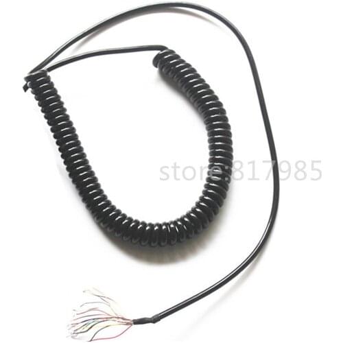 Handwheel cable 16 Cores Spring Spiral Cable Coiled Cable for CNC Handheld Encoder Manual Pulse Generator MPG