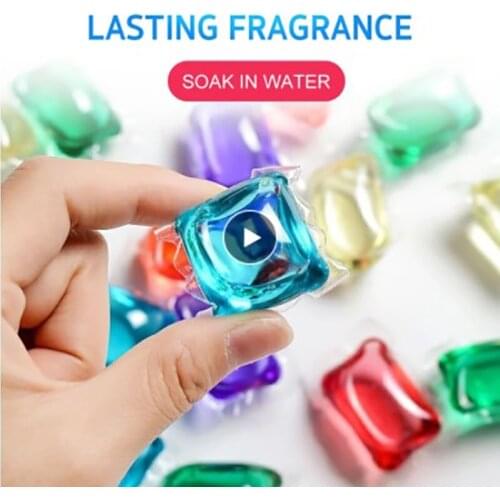 Laundry Ball Beads Portable Laundry Gel Stains Film Bead Ball Capsules Travel Household Washing Liquid Pod Cleanning Detergent
