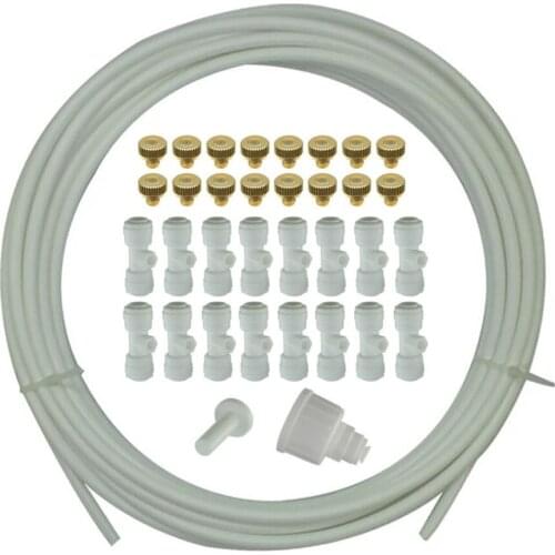 Spray System Garden Irrigation Multi-purpose PE+ABS+Brass 3/4" Brass Adapter Dropper Spraying Kit Outdoor 1 Set Low Pressure