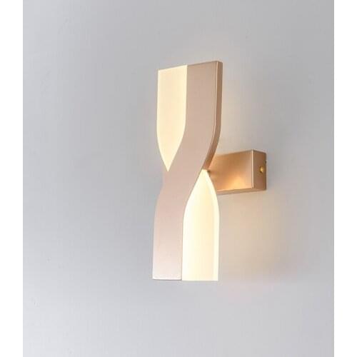 Modern Minimalist bedside Wall Lamps Living Room Bedroom Nordic rotatable led wall Sconce background Aisle Lighting decoration