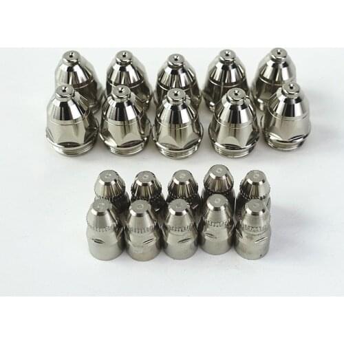 80A Plasma Cutting Machine Gun Consumable Hafnium Embedded P80 Plasma Torch Electrode Nozzle