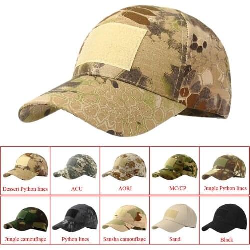 Tactical army cap Outdoor Sport Snapback stripe Military Cap Camouflage Hat Simplicity Army Camo Hunting Cap Scarf For Men Adult