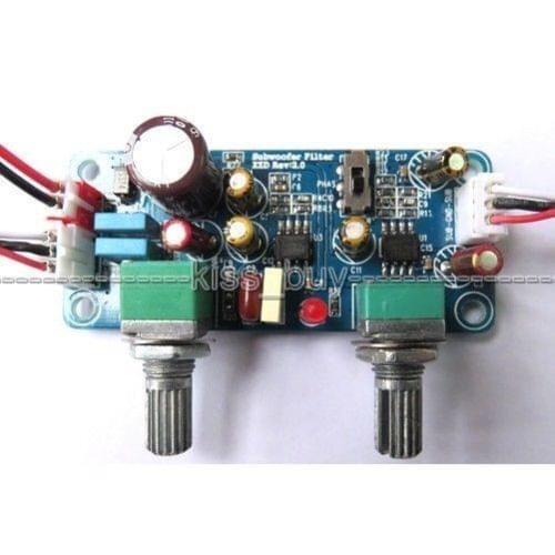 Single Power DC 9-32V Low Pass Filter Bass Subwoofer Pre-AMP Amplifier Board 12v 24v with amplification phase adjustment