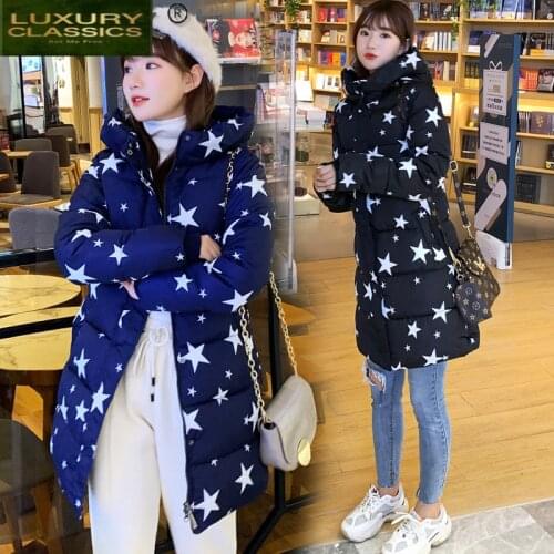 High Quality Winter Womens Jacket Female Down Cotton Coat Hooded Parkas Woman Clothing 2021 Korean Womenswear Hiver 618