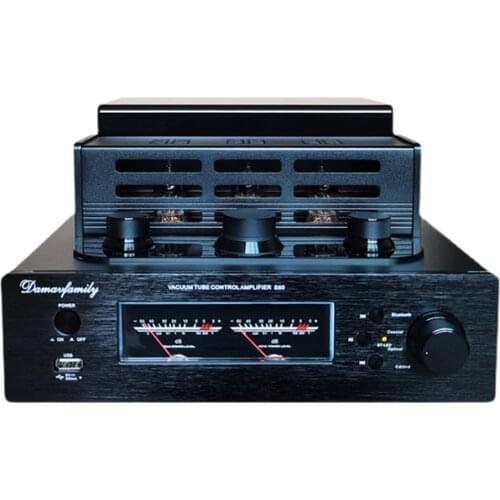 6H3N high-power Bluetooth amplifier, front and back stone amplifier, fever HIFI tube amplifier, output power: 100W+100W