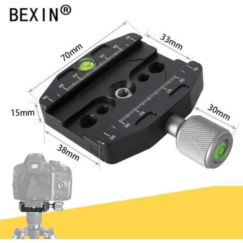 QR70N camera clamp quick release clamp tripod mount adapter profession dslr stand portable clamp for arca swiss point camera