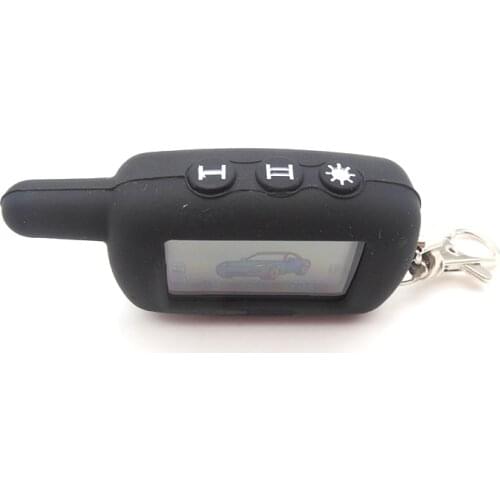 Twage A6 LCD Remote Controller Keychain +Silicone Case For Vehicle Security Two Way Car Alarm StarLine A6 Keychain