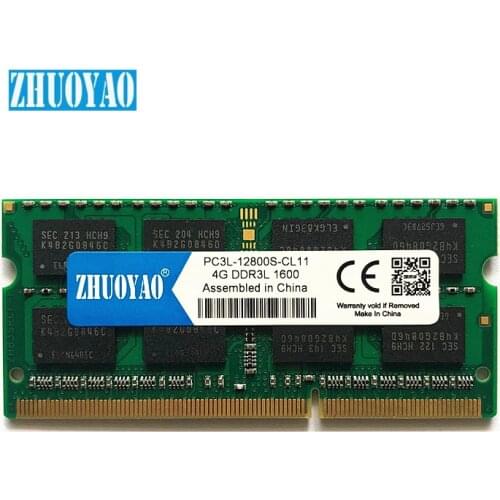 ZHUOYAO DDR3 DDR3L 4GB 8GB 1333Mhz 1600Mhz SO-DIMM 1.35V 1.5V Notebook RAM 204Pin Laptop Memory sodimm