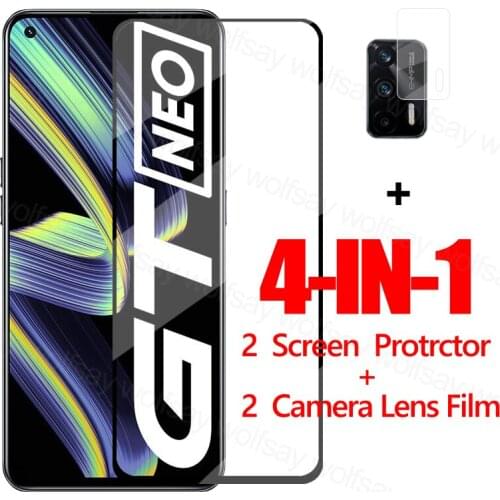2.5D Full Glue Glass For Realme GT Neo Screen Protector Tempered Glass For Realme GT Neo Protective Phone Film For Realme GT Neo