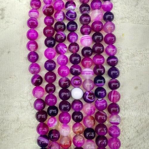 2016 fashion top quality natural rose red stripe onyx round Beads 10mm for jewelry Making Wholesale 75pcs/lot free