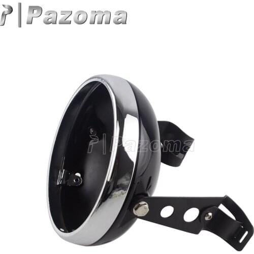 5 Colors 7" LED Headlight Bucket Shell Lighthouse W/27mm-35mm Mounting Bracket Vintage Head Lamp Housing Custom Light Cover