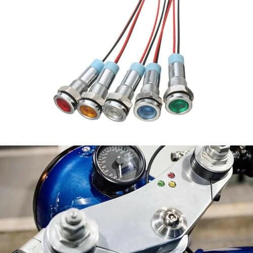 Accessories Indicator Light LED Ultra Bright Warning 12V 6mm Dashboard