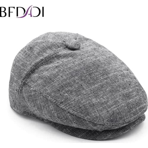 BFDADI 2020 Vintage Hat Womens And Mens Spring Newsboy Cap New Casual Cap For Men Size 57 58 59 60 Free Shipping