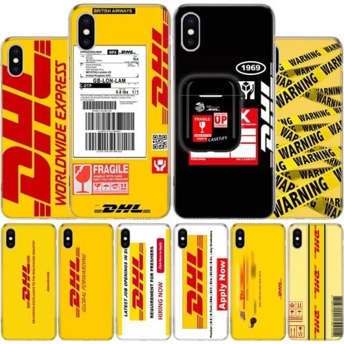 Hot Dhl Express Pattern Cover Phone Case For Apple iphone 11 12 Pro XR X XS Max 7 8 6 6S Plus + 7G 6G 5 SE 2020 Coque Popular