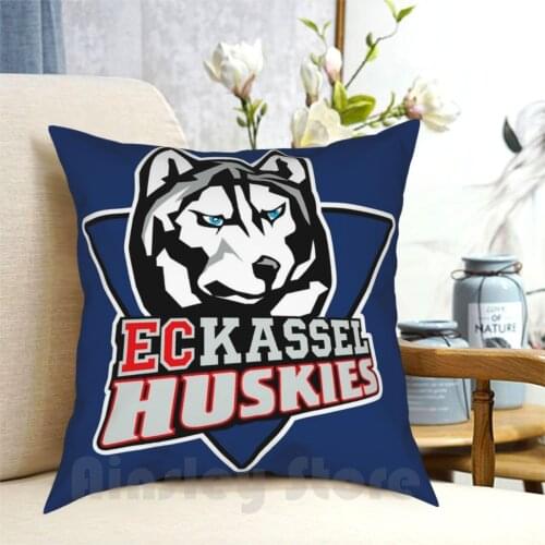 Kassel Huskies Pillow Case Printed Home Soft Throw Pillow Team Club Play Game Sport Deutsche Eishockey Liga Germany