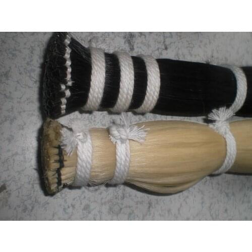 Black Horse Tail Hair White Horse Hair Stallion Bow Hair Cello Bow Hair Mongolia Horse Tail Hair