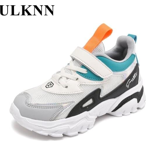 Childrens Shoes 2021 Autumn Mesh Boys Sports Shoes Kids Shoes Breathable Middle-aged Girls Pink Casual Shoes Tide Size 28-39