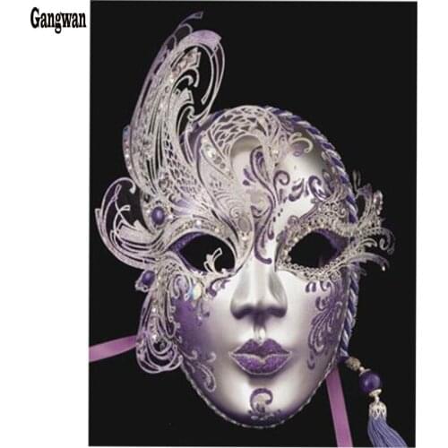 Diy diamond painting mask beauty full square new arrival 5d cross stitch Home decor diamond mosaic sale picture of rhinestone