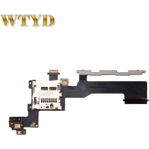 For HTC One M9 Power Button + Volume Button + SD Card Tray Holder Flex Cable Replacement Part for HTC One M9 Spare Part